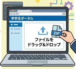 みんアプのWebアプリアップロード画面